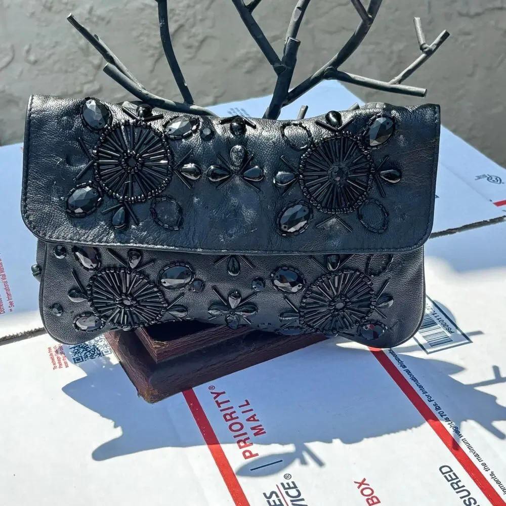 Vintage Black Clutch Purse